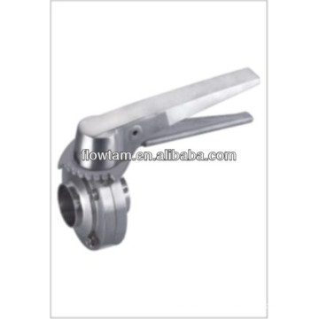 sanitary stainless steel welded butterfy valve